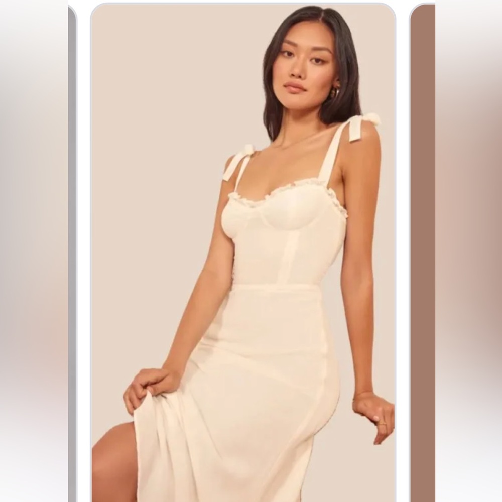 Reformation white dress